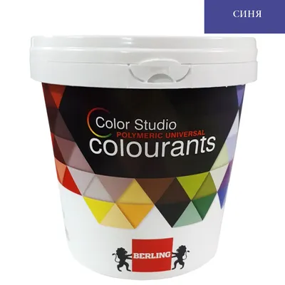 Боя пигментна Berling пастообразна за оцветяване 1 л, тъмносиня, RAL 93371, Color Studio MS