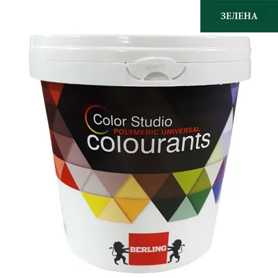 Боя пигментна Berling пастообразна за оцветяване 1 л, тъмнозелена, RAL 93418, Color Studio LS