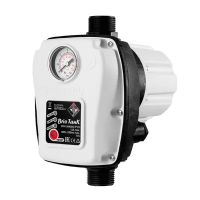 Електронен пресостат за помпа Italtecnica с автоматичен рестарт   1500 W, 10 bar, 100-350 kPa, 1", Brio Tank