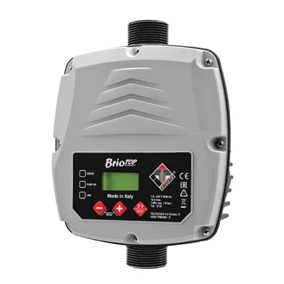 Електронен пресостат за помпа Italtecnica с автоматичен рестарт  2200 W, 10 bar, 1", Brio Top