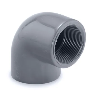 Коляно PVC Hidroten напорно за лепене с вътрешна резба ф 40 мм х 1 1/4", 90 °, 16 bar, 004