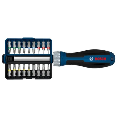 Магнитна отвертка-държач Bosch с тресчотка 1/4" x 207 мм