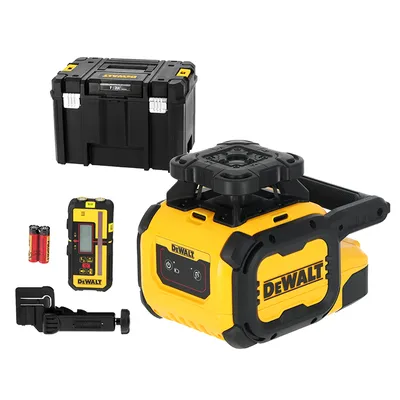 Ротационен лазерен нивелир DeWALT с приемник  30 м, 600 м, 2.2 мм/м, DCLE05211R