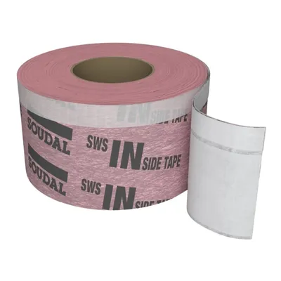 Лента Soudal пароизолационна, вътрешна 150 мм, 30 м, червена, SWS Inside Extra