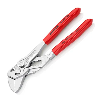 Клещи гаечен ключ Knipex 1 ", 27 мм, с бутон и шарнирен реглаж, 150 мм, 86 03 150