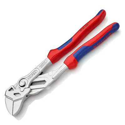 Клещи гаечен ключ Knipex 1 3/4 ", 46 мм, с бутон и шарнирен реглаж, 250 мм, 86 05 250