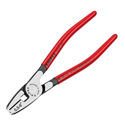 Кербовъчни клещи Knipex за кабелни накрайници 0.5-6 мм2, 180 мм, 97 81 180