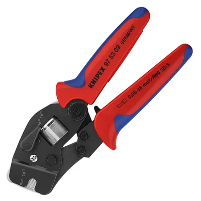 Кербовъчни клещи Knipex за кабелни накрайници 0.08-16 мм2, 190 мм, 97 53 09
