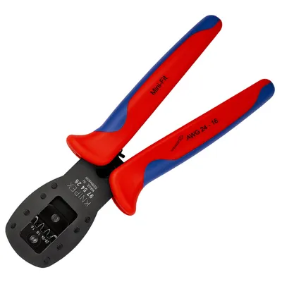 Кербовъчни клещи Knipex за неизолирани плоски кабелни обувки  190 мм, 97 54 26