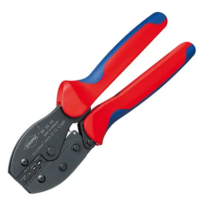 Кербовъчни клещи Knipex за неизолирани плоски кабелни обувки 0.1-2.5 мм2, 220 мм, PreciForce