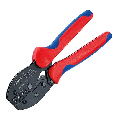 Кербовъчни клещи Knipex за неизолирани плоски кабелни обувки 0.5-6 мм2, 220 мм, PreciForce