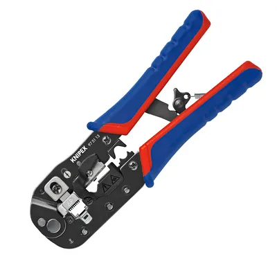 Кербовъчни клещи Knipex за телефонни и компютърни конектори 190 мм, RJ45, 97 51 13