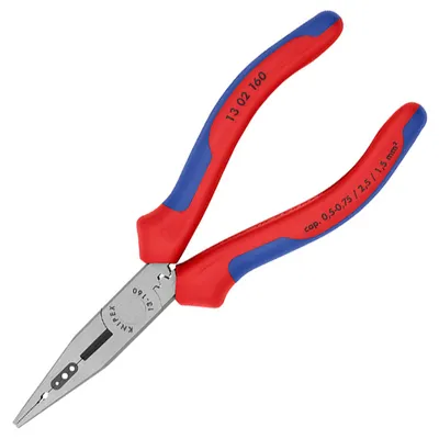 Комбинирани клещи за електрическа инсталация Knipex  2.5 мм2, 160 мм, 13 02 160