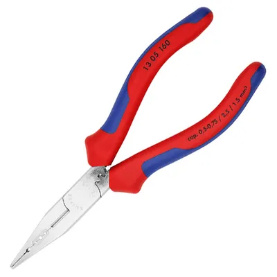 Комбинирани клещи за електрическа инсталация Knipex 2.5 мм2, 160 мм, 13 05 160
