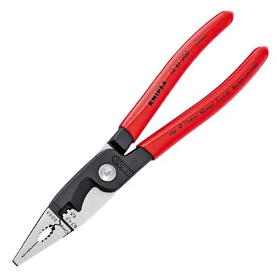 Комбинирани клещи за електрическа инсталация Knipex    2.5 мм2, 200 мм, 13 81 200