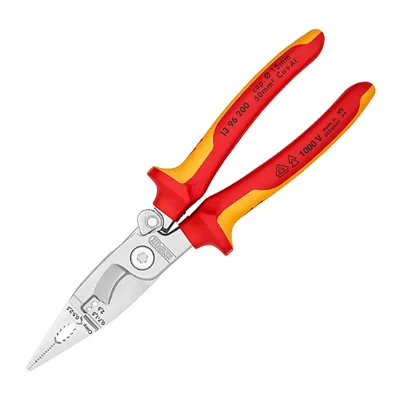 Комбинирани клещи за електрическа инсталация Knipex 2.5 мм2, 200 мм, 13 96 200