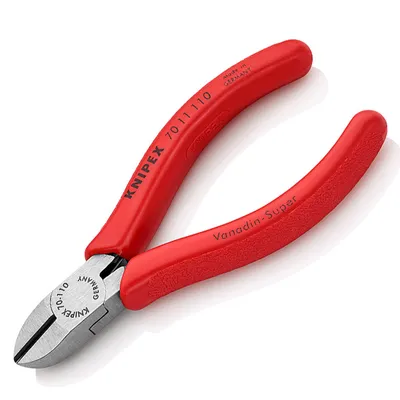 Странични клещи резачки Knipex с отваряща пружина, 110 мм, 70 11 110