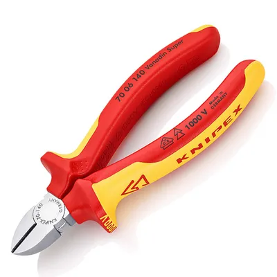 Странични клещи резачки Knipex с изолация 140 мм, 70 06 140 SB
