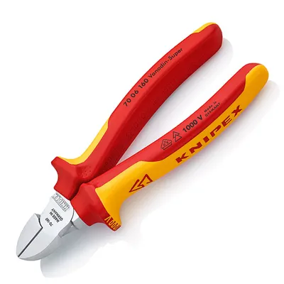Странични клещи резачки Knipex с изолация 160 мм, 70 06 160