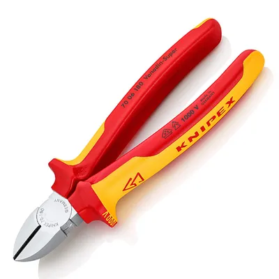Странични клещи резачки Knipex с изолация 180 мм, 70 06 180 SB