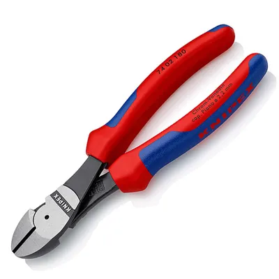 Странични клещи резачки Knipex усилени  180 мм, 74 02 180