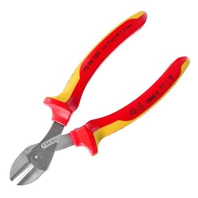 Странични клещи резачки Knipex усилени, с изолация 160 мм, X-Cut