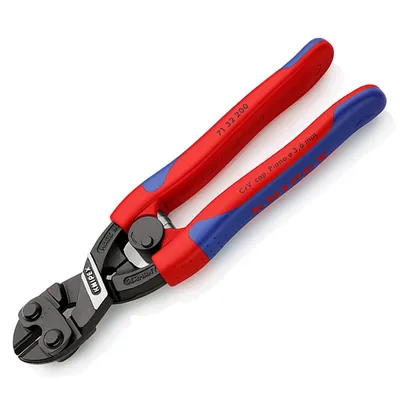 Странични клещи резачки Knipex за болтове   с лостов механизъм, с отваряща пружина, 200 мм, CoBolt