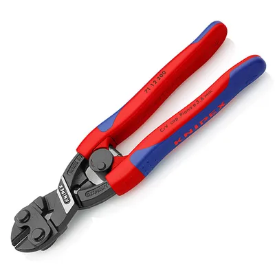 Странични клещи резачки Knipex за болтове с лостов механизъм, с отваряща пружина, 200 мм, CoBolt