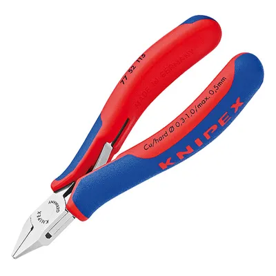 Странични клещи резачки Knipex за електроника   с отваряща пружина, 115 мм, 77 52 115