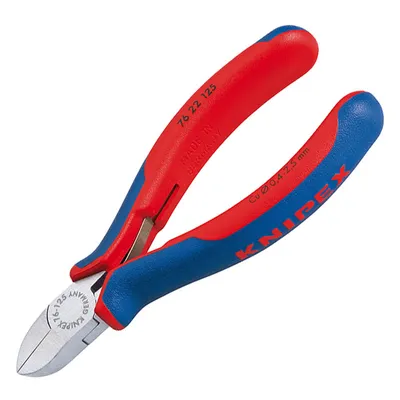 Странични клещи резачки Knipex за електроника  с отваряща пружина, 125 мм, 76 22 125