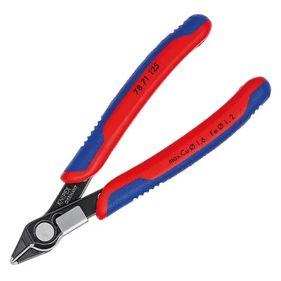 Странични клещи резачки Knipex за електроника с отваряща пружина, 125 мм, Super Knips