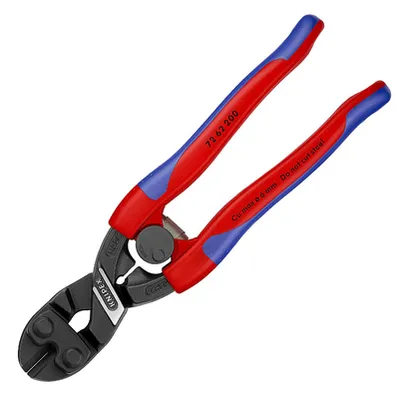 Клещи резачки Knipex усилени с отваряща пружина, 200 мм, 72 62 200