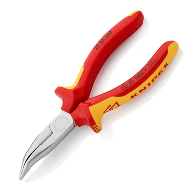 Извити телефонни клещи Knipex 160 мм, 25 26 160