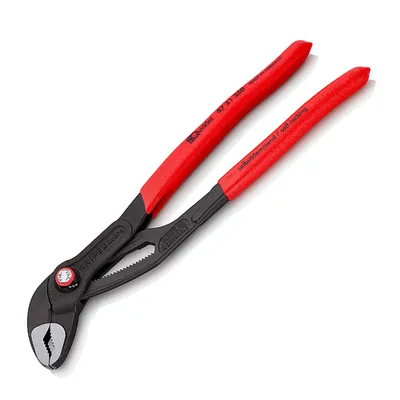 Водопроводни клещи Knipex с бутон и шарнирен реглаж, 2 ", 50 мм, 250 мм, Cobra QuickSet