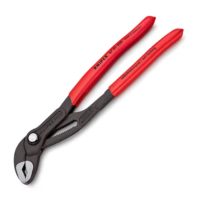 Водопроводни клещи Knipex с бутон и шарнирен реглаж, 2 ", 50 мм, 250 мм, Cobra