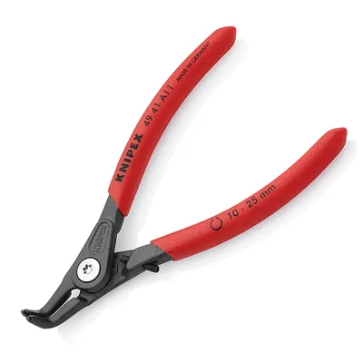 Затварящи зегер клещи Knipex извити, с изолация 10-25 мм, 130 мм, 49 41 A11