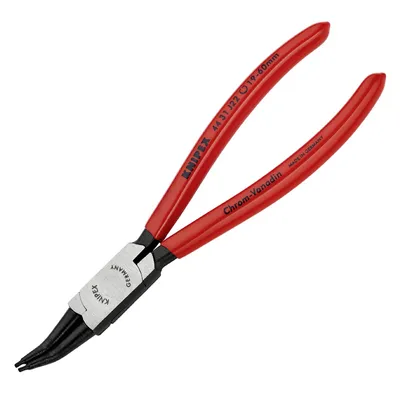 Затварящи зегер клещи Knipex извити, с изолация   19-60 мм, 180 мм, 44 31 J22