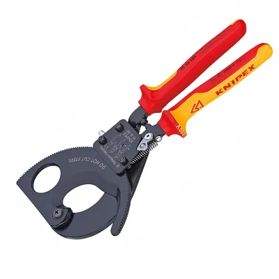 Ножица за кабели Knipex автоматична с VDE изолация ф 52 мм, 380 мм2, 280 мм,