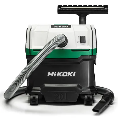 Прахосмукачка HiKOKI - Hitachi за сухо и мокро почистване  1200 W, 252 м3/ч, 20 л, клас L, RP200SL
