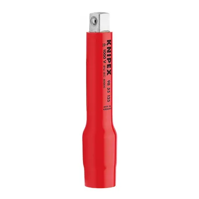 Удължител за вложки Knipex квадрат - квадрат 1000V VDE 1/2" x 125 мм, Extension Bar