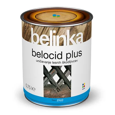 Грунд за дърво Belinka алкиден импрегниращ  0.75 л, безцветен, Belocid Plus