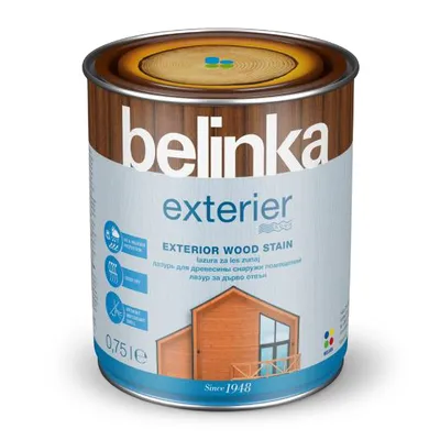 Лак акрилен Belinka за дърво  0.75 л, бял, Exterier №101