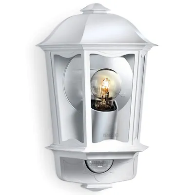 Лампа Steinel фасадна със сензор 100 W, E27, бяла, 230 V, L 190 S