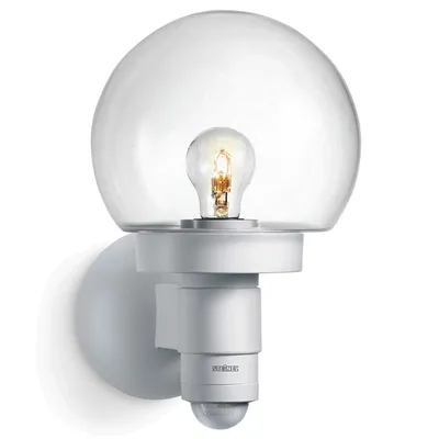 Лампа Steinel фасадна със сензор 60 W, E27, бяла, 230 V, L 115 S