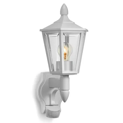 Лампа Steinel фасадна със сензор 60 W, E27, бяла, 230 V, L 15