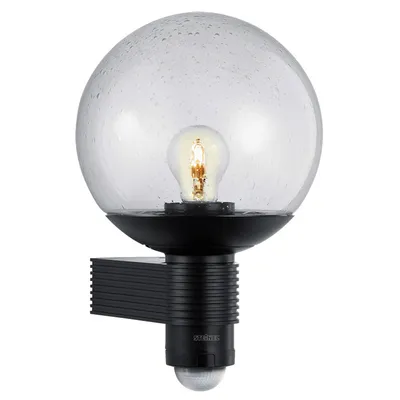 Лампа Steinel фасадна със сензор 60 W, E27, черна, 230 V, L 400 S SW