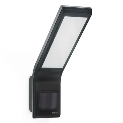 LED прожектор Steinel със сензор за движение 10.5 W, 230 V, 4000 K, антрацит, XLED slim