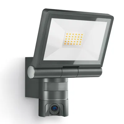LED прожектор Steinel със сензор за движение 230 V, 3000 K, антрацит, XLED CAM2 SC