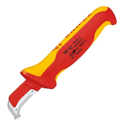 Нож за сваляне изолация от кабели Knipex до 1000 V по VDE 180 мм, 98 55