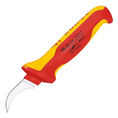 Нож за сваляне изолация от кабели Knipex до 1000 V по VDE 190 мм, 98 53 13